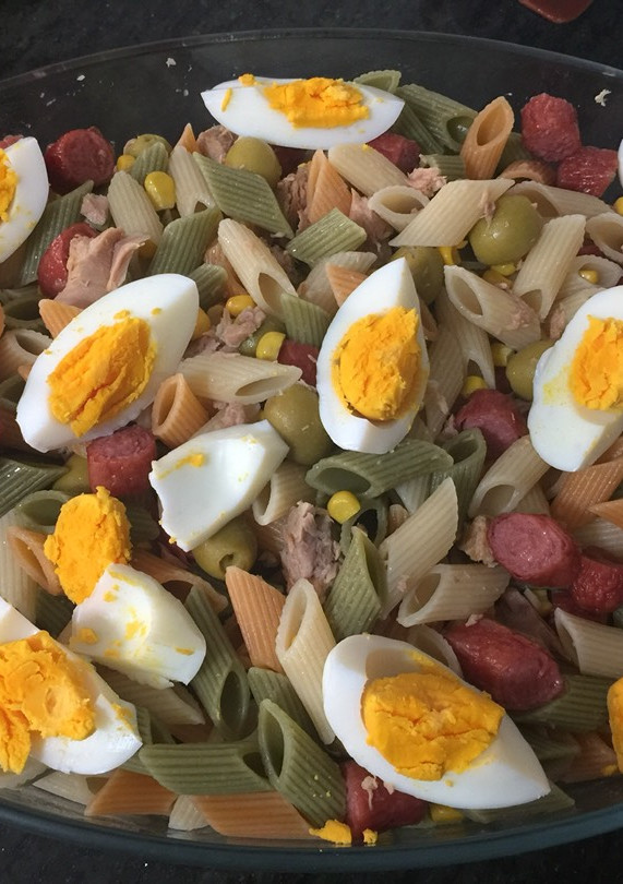 Una foto de Ensalada templada de pasta