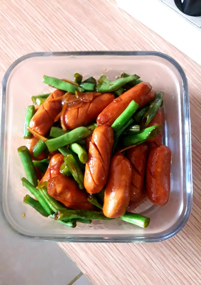 Foto resep Tumis sosis buncis super ala kadarnya