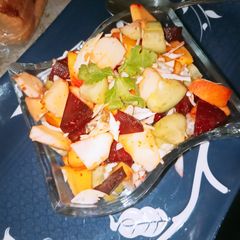 A picture of Fruit&veg kachumber salad.