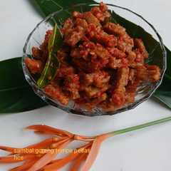 A picture of Sambal Goreng Tempe Pedas.