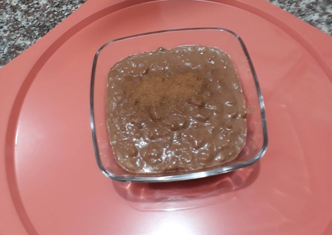 Arroz con leche y chispas de chocolate