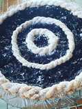 Crostata con confettura (condita) di uva