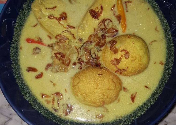 Kare telur tahu kentang ala2 pemalas