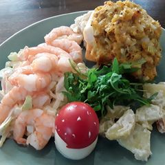 A picture of Sig's White Fish with tasty Crust.
