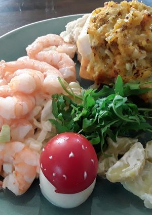 A picture of Sig's White Fish with tasty Crust.