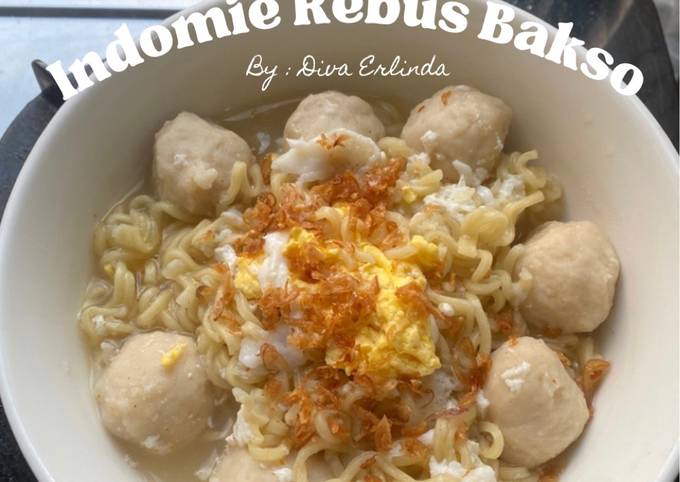 Resep Indomie Rebus Bakso, Lezat