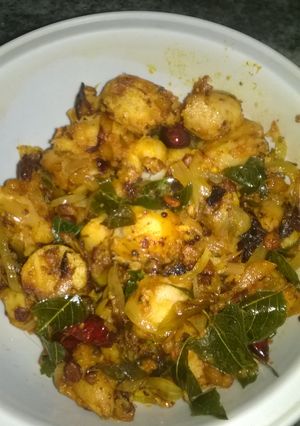 A picture of Quick & Tasty Colacasia/Chemmagadda/Chemmadumppa Fry.