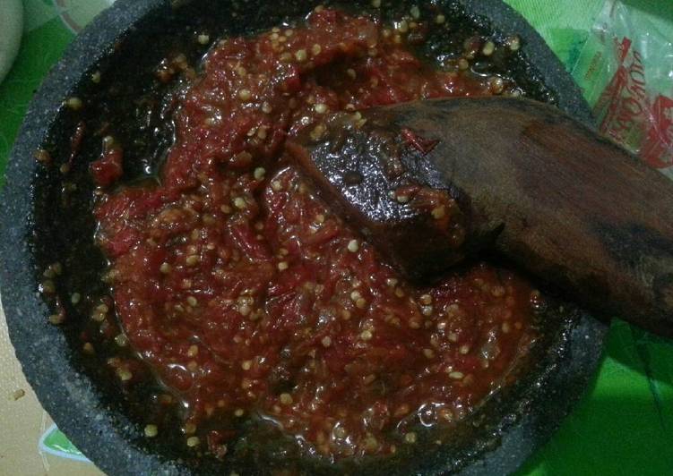 Resep Sambel cobek yang Lezat