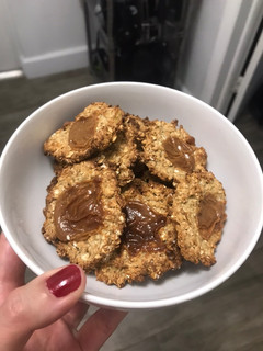 Una foto de Económicas galletitas de avena y banana sin harina