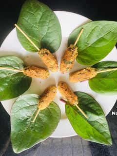 பசலை கீரை கொண்டைக்கடலை கெபாப் செய்முறை முக்கிய புகைப்படம்