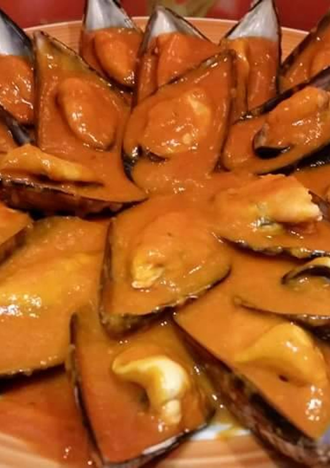 Una foto de Mejillones en salsa con un toque picante Thermomix