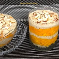 A picture of Mango Bread Pudding.