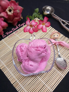 Foto resep Es Krim Buah Naga #KamisManis