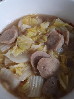 Foto resep Sawi Putih Bakso Masak Kuah#BikinRamadanBerkesan (11)