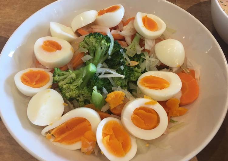 Step-by-Step Guide to Make Quick Broccoli and eggs salad