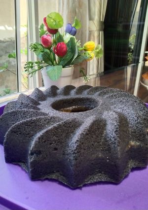 Foto resep 413.Bolu ketan hitam cream cheese