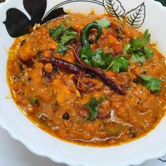 A picture of Chicken Chana Dal Masala.