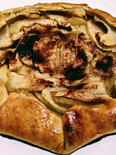 Una foto de Galette de manzana