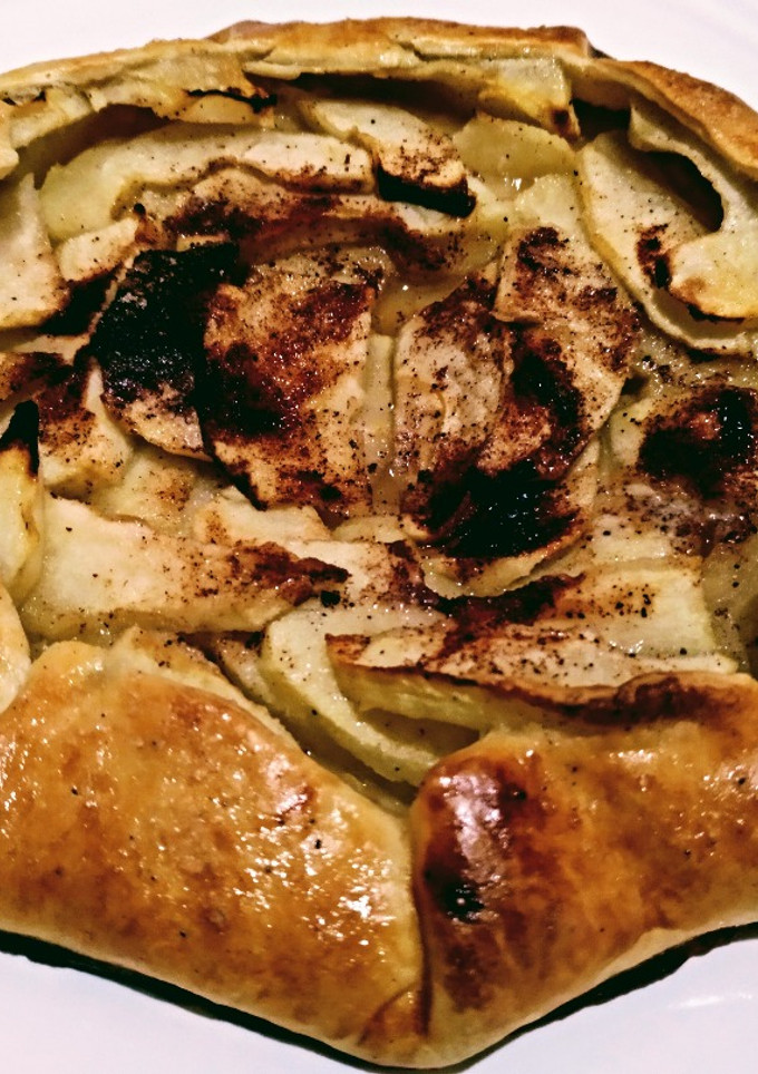 Una foto de Galette de manzana