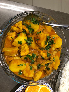 A picture of Chicken curry.