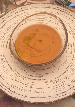 Una foto de Gazpacho de mango