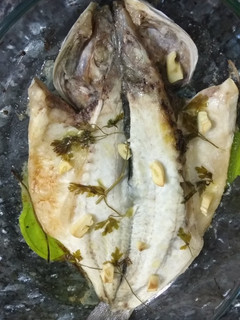 Una foto de Lubina al horno