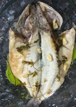 Una foto de Lubina al horno