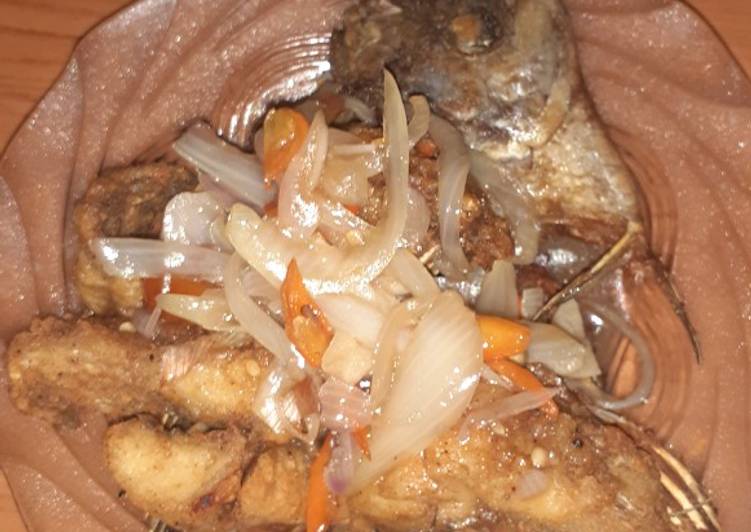 Bahan meracik Gurame filet saos tiram, Enak