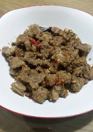 Foto resep Sate Daging Sapi Goreng #Keto