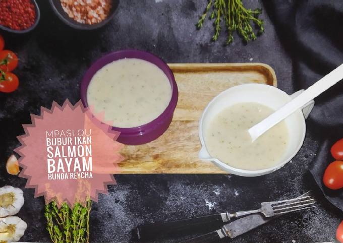 🥣 Bubur Ikan Salmon Bayam (MPASI)