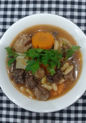 Hình của món Bò Nấu Đậu.