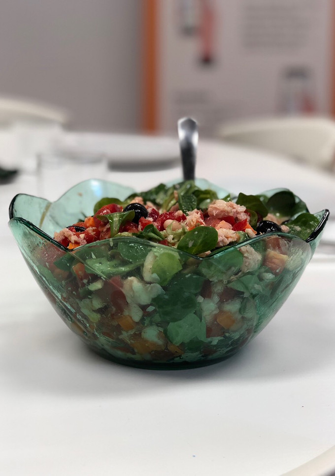 Una foto de Ensalada de alubias