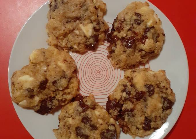 Recette Parfait "Chewy cookies" deux chocolats
