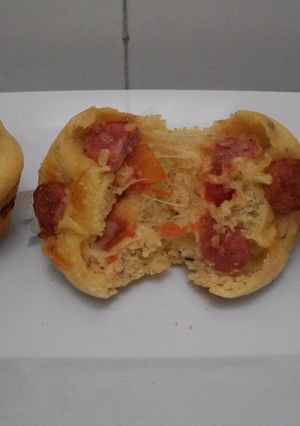 Una foto de Muffins a la pizza