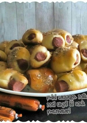 Foto resep Mini Sausage roll atau roti unyil isi sosis satu kali profing