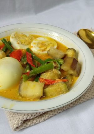 Foto resep Lodeh Terong telur rebus