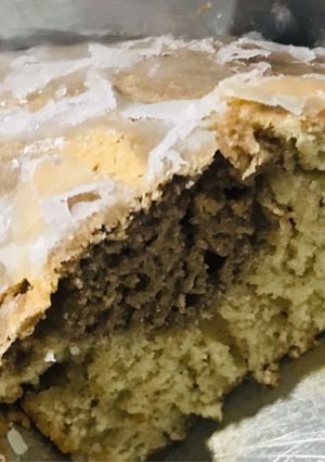 Una foto de Torta vegana marmolada