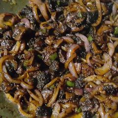 A picture of Dry fry matumbo.