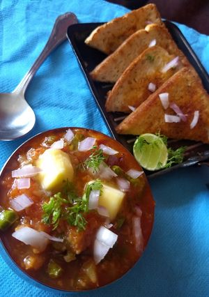 A picture of Pav bhaji.