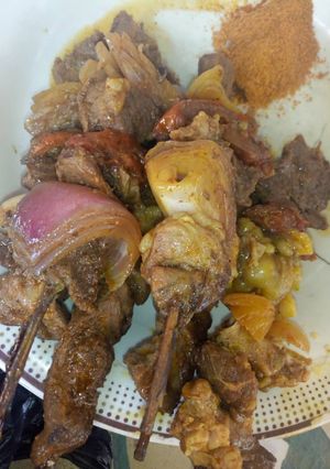 A picture of Grilled stick meat.