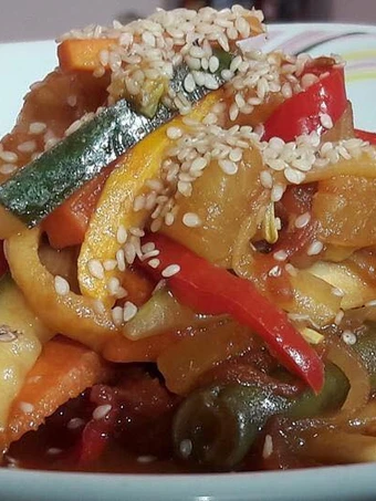 Cómo Preparar Ensalada caliente de verduras  que Muy delicioso