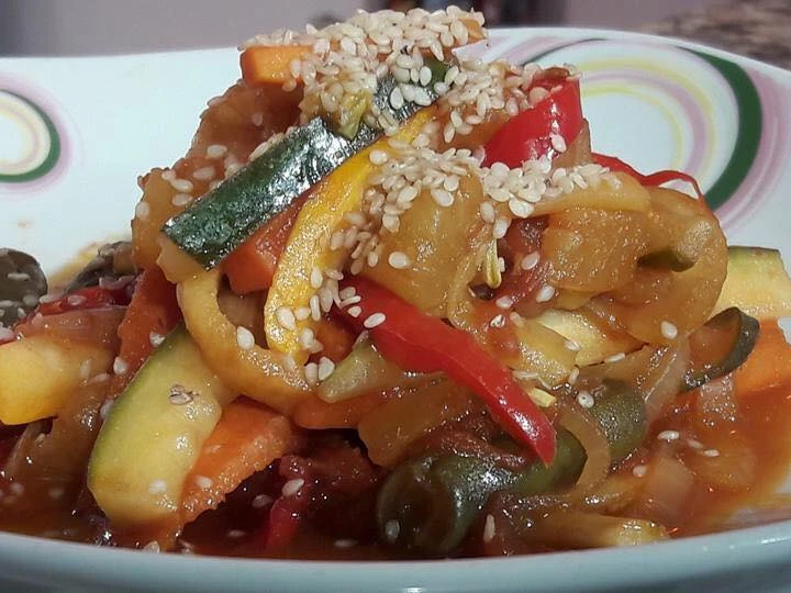 Cómo Preparar Ensalada caliente de verduras  que Muy delicioso