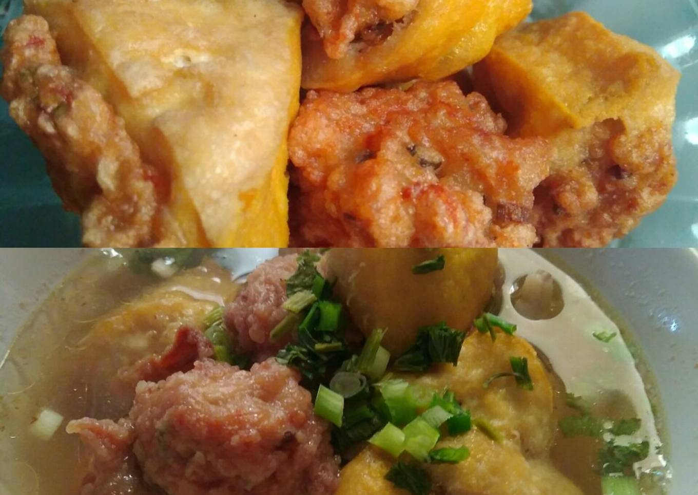 Baso tahu goreng kuah ceker