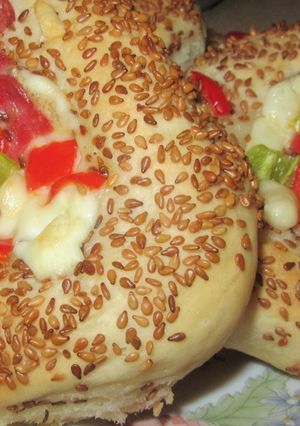 O poză a rețetei Simitli-Pizza.
