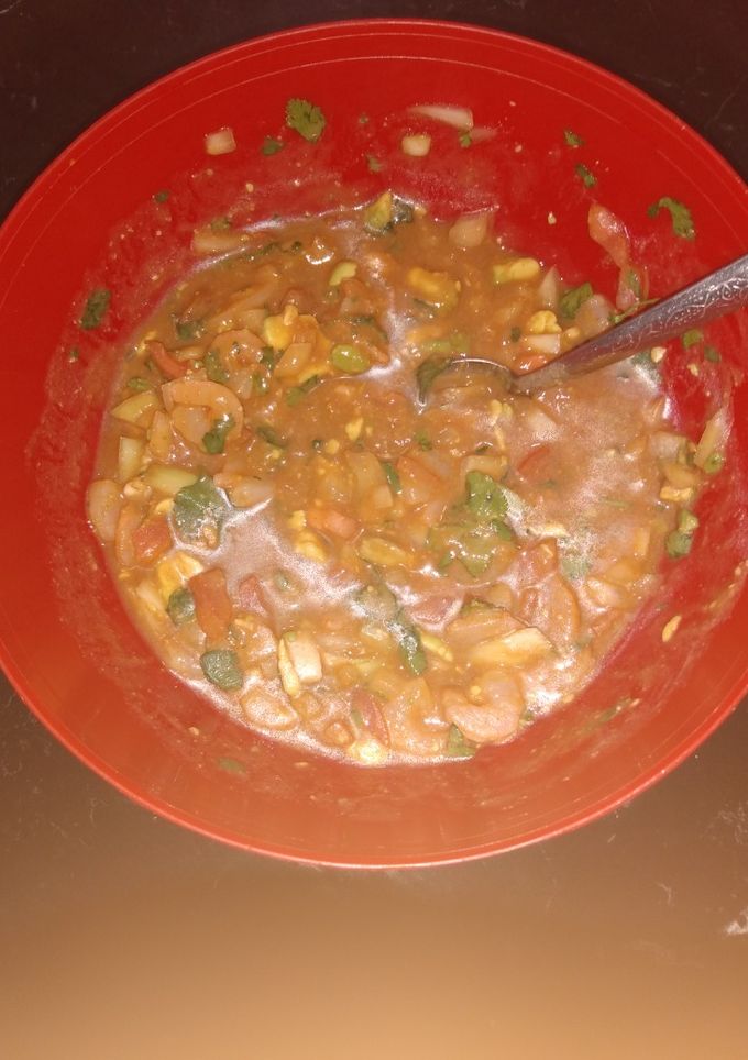 Una foto de Cóctel de camarón mmmm