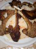 Lamb Chops with White Rice