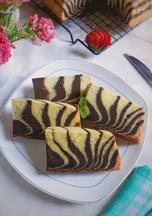 Foto resep Marble Cake || Zebra Cake Putih Telur