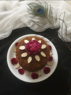 आटा गुड़ केक कुकर में (atta gur cake cooker mein recipe in Hindi) रेसिपी मुख्य फोटो