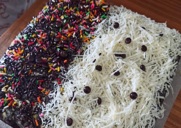 Cara Membuat Brownies kukus keju coklat simpel