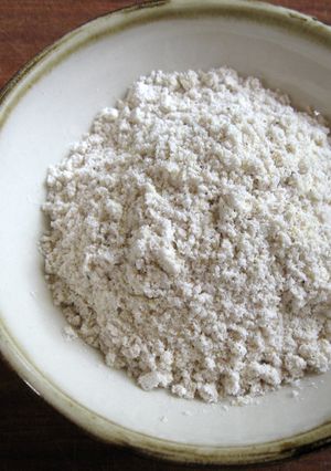 A picture of ‘Kara-age-Ko’ (Seasoned Flour).
